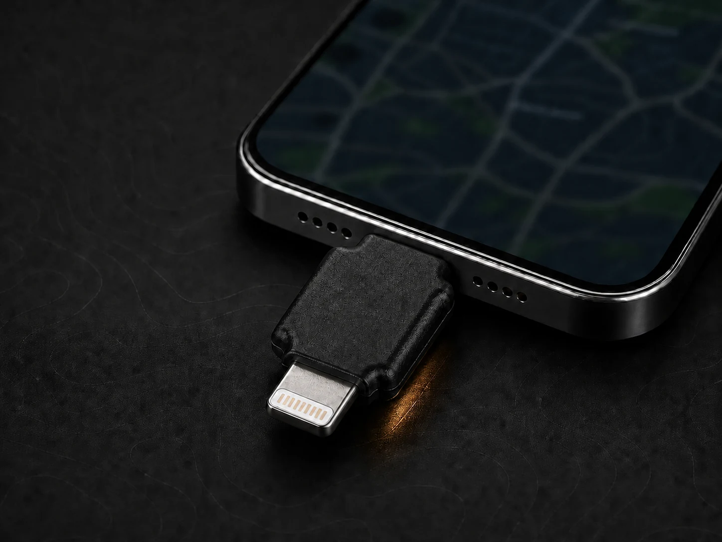 HHJ Pro 接入 iPhone 后的形态展示图，根据实拍生成